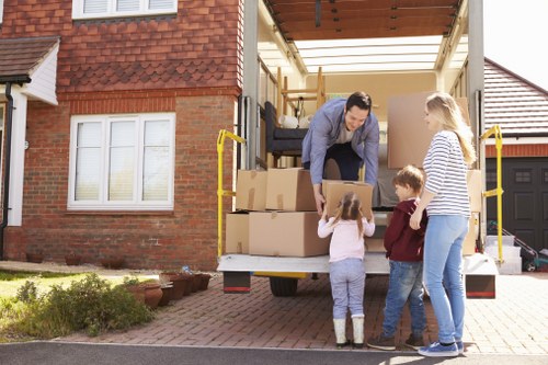 Process of sofa removal and collection