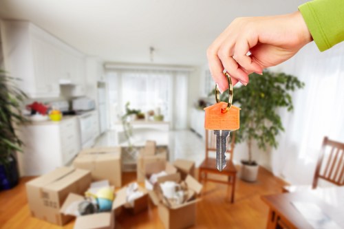 Measuring a sofa to plan its removal route