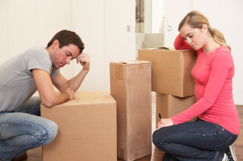 Team removing sofa efficiently