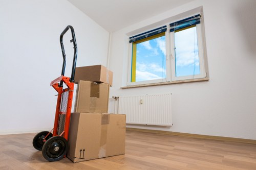 Preparing a sofa for removal